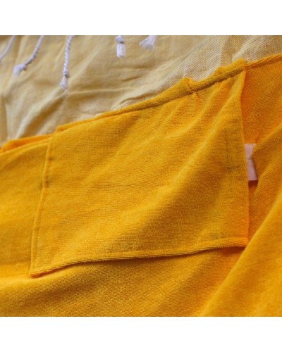 Toalla Pareo de Algodón - 100x180 cm - Sol Amarillo