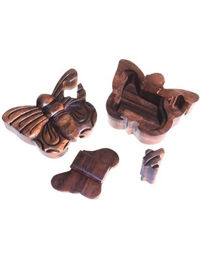 Caja mágica de Bali - Mariposa