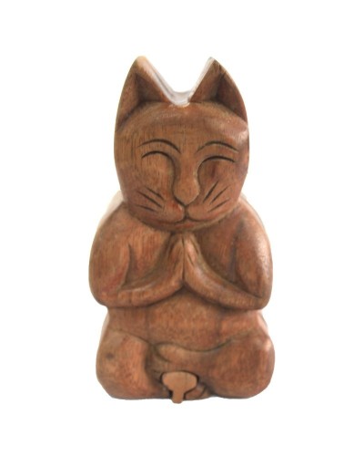 Caja mágica de Bali - gato de yoga