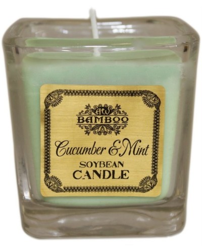 Vela de Cera de Soja - Pepino y menta