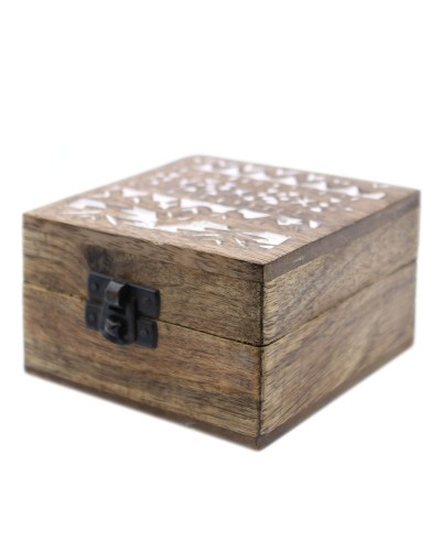 Caja de Madera Blanca - 4x4  Diseño Eslavo