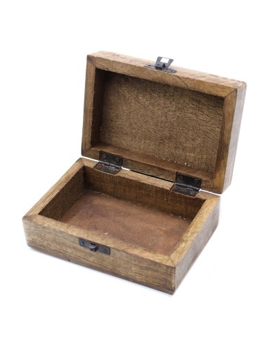 Caja de Madera Blanca - 4x4 Diseño Azteca