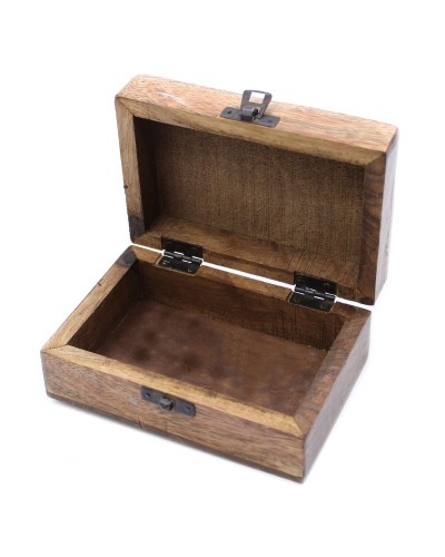 Caja de Madera Blanca - 6x4 Aztec Design