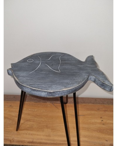 Mesa de Madera de Albasia - Grisáceo