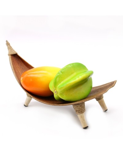 Juego de fruteros de hoja de coco - Natural