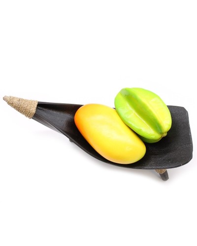 Juego de fruteros de hoja de coco - Chocolate