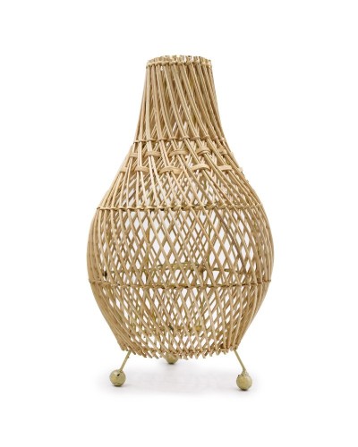 Lampara de Mesa de Ratán - Natural
