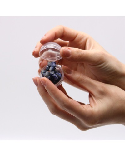 Bomba de baño con pulsera de gemas de sodalita