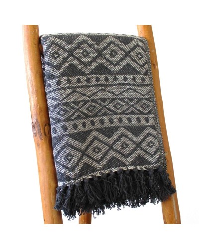 Mantas Boho Comfort - 125x150cm - Gris Geométrico