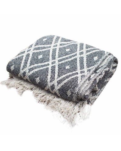 Mantas Boho Comfort - 125x150cm - Black & Biege Regency