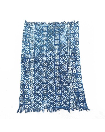 Manta índigo hecha a mano - 170x120cm - Desi Stripes