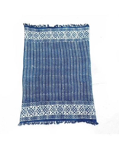 Manta índigo hecha a mano - 170x120cm - Flechas Seedha