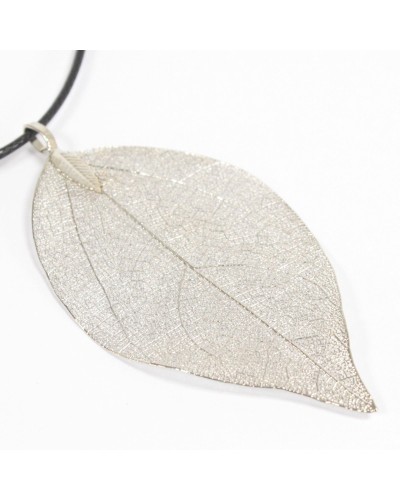 Collar - Hoja de valor - Plata